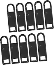 GRADENEVE Practical Zipper Pull Sliders 10 Pieces Zinc Alloy Zipper Pull Tabs for Bag Suitcase Backpack