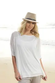 Cotton Mesh Dolman Tee--VIG-VC345