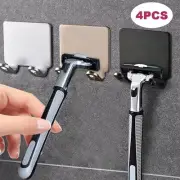 Bathroom Space Aluminum Razor Holder Storage Hook Wall Men Shaving Shaver Shelf