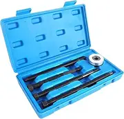 LGDWINGS Long Reach Harmonic Balancer Installer Kit Crankshaft Pulley Removal Tool Pulley Puller Set 5 pcs