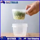Round Drain Garlic Storage Box Screw Lid Fridge Storage Box Kitchen Accessories