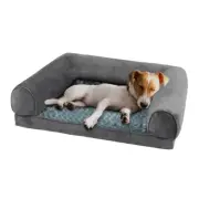 PaWz Pet Bed Sofa Dog Beds Bedding Soft Cover Grey M Medium Sleeping Mattress
