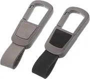 [Beaupretty] 1 Set Cattlehide Keychain with Quick Release Carabiner Clip Key Fob Holder for Men Women Stylish and Durable Accessory for Car Keys Matte