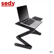 Portable Foldable Laptop Stand Desk Table Tray Adjustable Sofa Bed Mouse Pad AU