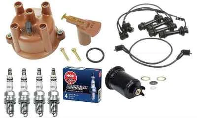 Toyota Corolla GTS CARB 4AGE Tune-Up Cap-Rotor-NGK Wires-Iridium Spark Plugs Kit