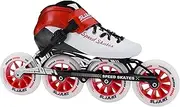 Inline Speed Skates Adult for Women and Mens, Professional Fitness Racing Skates, High Performance Roller Skating, Black