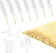 Clear 260 Balloons Clear Long Balloons 100pcs LongBalloons for Tying Balloon Arch Transparent Qualatex Latex Balloon AnimalBalloons Back to School Birthday Christmas Kid's Party Decorations
