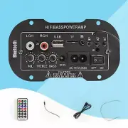 USA Bluetooth 5.0 Audio Amplifier Board HIFI Bass Stereo Digital Power Amp