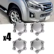 FOR ISUZU D-MAX PICKUP BLUE POWER 2016 - 2017 4PCS WHEEL CAP COVER GREY 6 HOLES