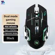Wireless Rechargeable Gaming Mouse with Bluetooth and Backlight for PC