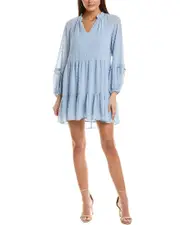 CeCe Swiss Dot Babydoll Dress