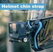 Helmet Chin Mount Motorcycle Helmet Strap Bracket For GoPro Hero 3-11