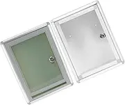 Generic 2pcs Wall Mount Mail Box with Lock Transparent Multi Functional Suggestion Box for Home Office Voting and Complaints Letter Post Container