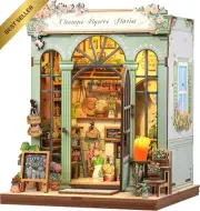 DIY Miniature Book Nook Kit Champs-Élysées Florist Tiny House Puzzle for Adults