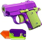 Dreamplay Fidget Toy Gun Set, 2Pcs 3D Plastic Mini 1911 Fidget Gun Knife Toy Adults Slider, Gravity Gun Toy Nice Gifts for Kids Adults Suitable for Relieving ADHD, Anxiety