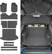 Rongtaod Floor Mats Compatible with 2025 Chevrolet Equinox GMC Terrain NO EV Trunk Mat Trunk Liner Cargo Liner Back Seat Cover Door Still Protector All Weather Chevy Equinox Accessories (Set of 10)