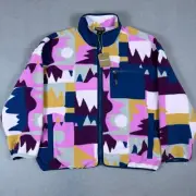 Patagonia Synchilla Full Zip Fleece Jacket Women's 2XL Frontera Marble Pink