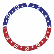 BEZEL INSERT ALUMINUM FOR 20ATOMS SQUALE 1545 GMT WATCH BLUE/RED