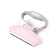 Curved Massage Beauty Pet Comb Pet Steel Comb(Pink)