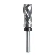 "12.7*25.4*67MM Carbide Lower Bearing Spiral Trimming CNC Router Bit End Mill 1/4"" 6.35mm Shank for Woodworking"