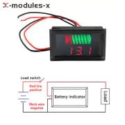12V-72V Car Battery Charge Level Indicator LED Battery Capacity Tester Voltmeter