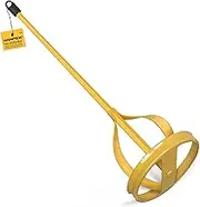 Hanpex Paint and Mud Mixer, Paint Stirrer for Drill in 1 to 5 Gallon Bucket, Suitable for all Standard Drill Bits, Hex Head Anti-slip, Easy Clean, Painting and Plastering Mixer Stirrer Tool (Yellow)