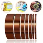5 Rolls 33M 5-50mm Kapton Tape High Temperature Heat Resistant Polyimide AU