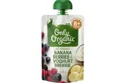 Only Organic Banana Berries Yoghurt 120g
