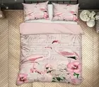 3D Pink Flamingo 17946NA Bed Pillowcases Quilt Cover Duvet Andrea haase Fay