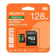 ADATA SPEED PLUS 128GB microSDXC UHS I U3 Class 10 A2 V30 Memory Card