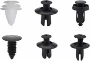 Car Fastener Clips 100Pcs Car Fastener Clip Fender Push Retainer Pin Rivet Bumper for Door Trim Panel Retainer Fastener Kit