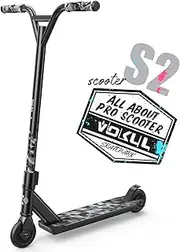 VOKUL S2 Tricks Pro Stunt Scooter with Stable Performance - Best Entry Level Freestyle Pro Scooter for Age 7 Up Kids,Boys,Girls - CrMo4130 Chromoly Bar - Reinforced 20" L4.1 W Deck