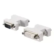 VGA to DVI-I Adapter Coupler, DVI 24+5 Female to VGA Male Converter, Pack of 2