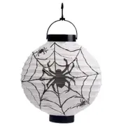 5PCS Halloween LED Paper Lantern Pumpkin Spider Bat Lights Hanging Lamp Props Decoration Party Supplies WHITE COLOR