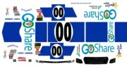 #00 TOMY DRISSI GOCARE 2018 Throwback Scheme 1/64th HO Scale Slot Car Decals