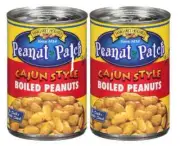 Cajun Green Boiled Peanuts - 2 Pack 13.5 Oz Cans - Spicy Southern Snack - Ready