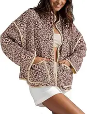 [Arssm] Women Floral Quilted Puffer Jacket Cropped Lightweight Patchwork Vintage Padded Short Coat Outerwear