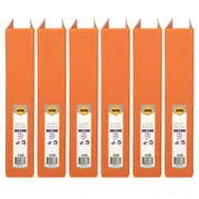 6x Marbig PP Clearview 2 D-Ring 38mm A4 Insert Binder File Paper Organiser ORNG
