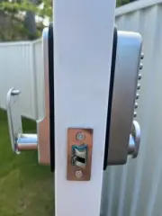 Gate Frames Outdoor Gloss keypad White Gate Lock Security Push Button suits all