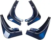 4Pcs Mud Flaps Compatible for Tesla Model Y 2022 2021 2023 Mudguards Car Fender Invisible Splash Guards Splashboard Matte Black Accessories(Blue)