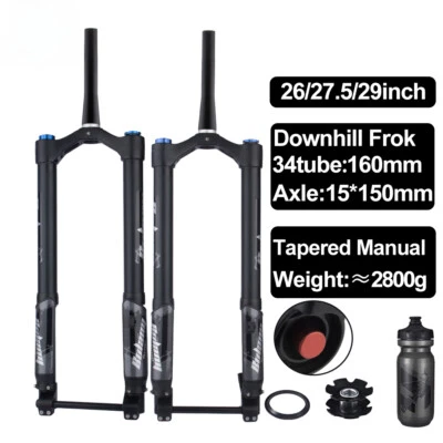 Inverted Fork Thru Axle 150*15mm 26in Snow Bike Fat Tire E-bike Shock Absorber