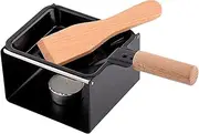 Grilling Cheese Pan - Wooden Handle Cheese Grill - Metal Rack Rust-Proof Non Stick Baking Tools for Cooking Bread Meat Potatoes Breakfast