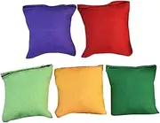 VINTORKY 5Pcs Interactive Bean Bags Toss Game Double Sandbags for Outdoor Tossing Fun Durable Practical Enhances Coordination Communication