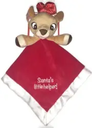 Reindeer Clarice Blanky Santa's Little Helper Baby Security Blanket