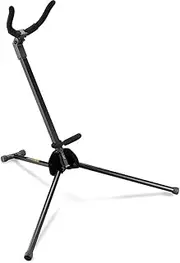 Hercules Foldable Musical Instrument Stand/Holder W/Bag for Tenor Saxophone BLK