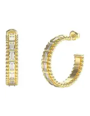 [Guess] Globes Hoop Earrings in Gold-Tone