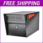 Curbside Locking Mail Manager - Durable Steel Mailbox with Anti-Pry Lock, Black