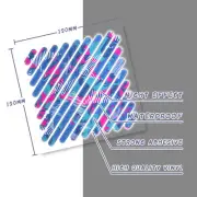 Reflective Frame Stickers Safety Decal MTB Bike Mountain Biking BLUE RED