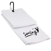 Golf Towel with Clip Waffle Microfiber Golf Towel for Club Ball or Hands