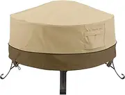 Classic Accessories Veranda Water-Resistant 30 Inch Round Fire Pit Cover, Patio Furniture Covers